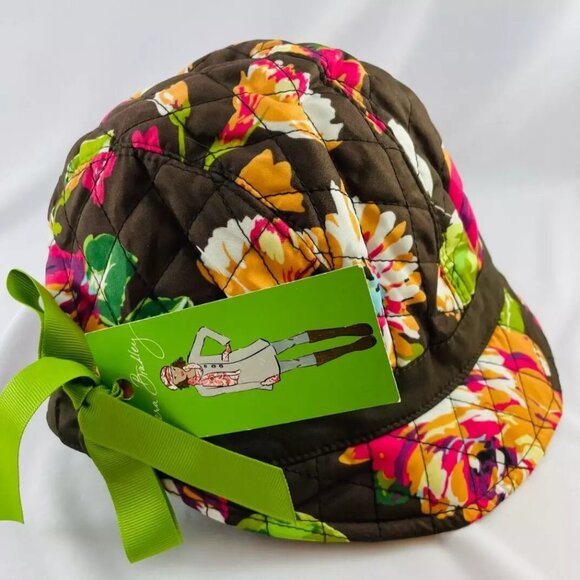 NWT VERA BRADLEY  Newsgirl Hat ENGLISH ROSE - Picture 1 of 6